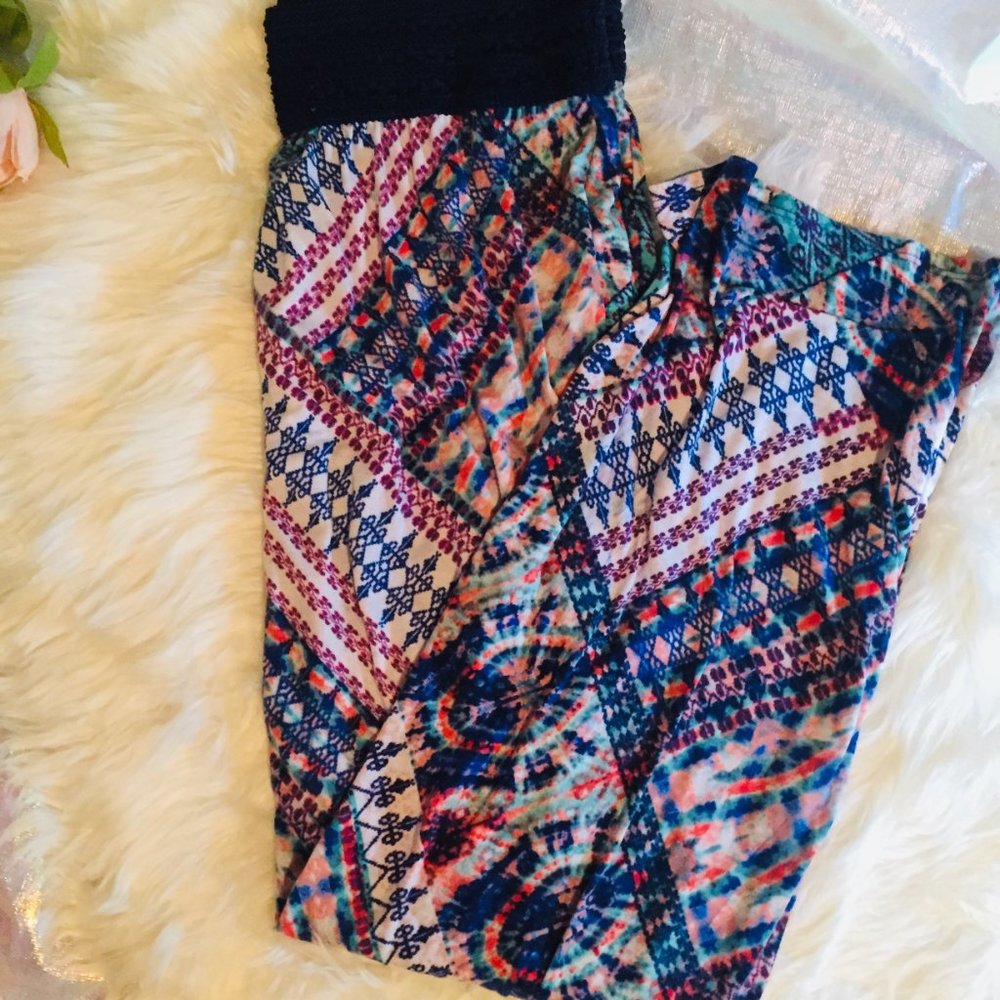 Vanity Print Wrap Skirt XL